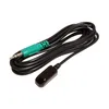 A black cable with a green connector and a dark brown IR emitter. Náhled obrázku produktu