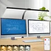 LED Schreibtischlampe Dimmbar Doppelkopf 80cm,24W Leselampe Produktbild-Vorschau 1