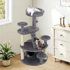 COSTWAY Arbre à chat petit, arbre à chat en bois, arbre à Voir les images du produit 8