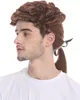 WIG ME UP Barocke Herren Perücke Edelmann Zopf Mahagoni Produktbild-Vorschau 1