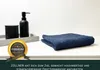 6er Set Handtücher, 50x100 cm 100% Baumwolle, dunkelbau Produktbild-Vorschau 2