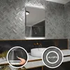 Badspiegel mit LED Beleuchtung und Touch-Schalter - Chicago Produktbild-Vorschau 1