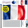 MONZANA® Fahnenmast 6,5m Seilzug Bodenhülse inkl. Produktbild-Vorschau 1