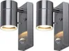 2er Set RGB LED Wandleuchte, Bewegungsmelder, H 16,3 cm Produktbild-Vorschau 1