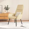 relaxačné kreslo vidaXL krémová látka Náhľad obrázku produktu 2