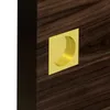 Griffmulden Set für Schiebetüren, eckig, gold, für Produktbild-Vorschau 3