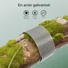 Wiltec Rouleau de fil de jardin Ø 1,5mm x 50m Acier Voir les images du produit 4