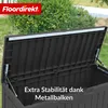 Floordirekt Gartenbox Holz-Optik wetterfeste Kissenbox 300L Produktbild-Vorschau 10