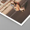 Poster - Poster ohne Rahmen - Reise Frau Rollschuhe - 30x30 Produktbild-Vorschau 2