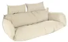 HOME DELUXE Polyrattan Hängesessel Kissen TWIN - Creme 105 Produktbild-Vorschau 1