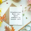 Mr. & Mrs. Panda Grußkarte Spruch Triathlon Helden - Weiß - Produktbild-Vorschau 3
