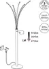 Globo Lighting|Lampada da terra in metallo nero opaco, LED Anteprima dell’immagine prodotto 7