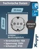 Kopp ATHENIS Schutzkontaktsteckdose in Stahlfarben - Produktbild-Vorschau 3