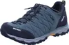 A single blue hiking shoe is shown against a white background. Produktbild-Vorschau