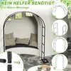 YZNAHRE Rosenbogen Metall 240x192x38 cm Rankhilfe Produktbild-Vorschau 5