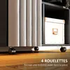 HOMCOM Armoire penderie mobile dressing avec rideau armoire Voir les images du produit 6