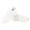A pair of white Adidas Advantage women's tennis shoes with leopard print accents. Náhled obrázku produktu