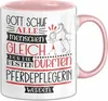 Pferdepflegerin Geschenk Becher Tasse Gott Schuf Alle Produktbild-Vorschau 1