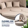 Casaria Isola Prendisole Ø185cm Salottino Polyrattan Anteprima dell’immagine prodotto 3
