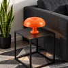 Große Pilzlampe Orange 32cm, LED Tischlampe dimmbar, 3 Produktbild-Vorschau 10