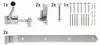 Alberts 361495 Assortimento di raccordi, per cancelli doppi Anteprima dell’immagine prodotto 4