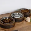 Skye Decor, demi-lune PET010EVL, couleur noyer, colliers Voir les images du produit 1