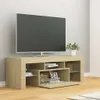 TV skříňka s LED osvětlením dub sonoma 120 x 35 x 40 cm Náhled obrázku produktu 6