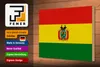 Holzschild Flagge Boliviens 30x20cm Flag of Bolivia Produktbild-Vorschau 4