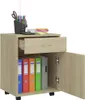 vidaXL Szafka na kółkach dąb sonoma 45x38x54 cm materiał Podgląd zdjęcia produktu 7