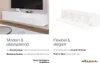 HAJDUK FURNITURE Mobile TV Sospeso Porta TV Bianco Lucido Anteprima dell’immagine prodotto 4