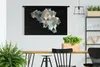 MuchoWow® Wandteppich Wandbehang Karte - Belgien - Dreieck Produktbild-Vorschau 2