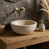 Soft Marmo Marmor-Waschbecken Weiß – Ø25 cm – Großzügige Produktbild-Vorschau 1