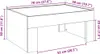 vidaXL Couchtisch mit Infinity-LED Sonoma-Eiche 70x50x30 cm Produktbild-Vorschau 8