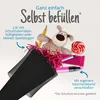 itenga Bastelschultüte mit Verschluss SCHWARZ 6eckig 85cm Produktbild-Vorschau 6