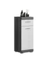 Hochschrank Scout Xonox - Smoke Silver/Weiß Hochglanz - Produktbild-Vorschau 1