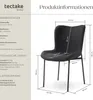 tectake® Polsterstuhl Tessa ergonomische Form mit hoher Produktbild-Vorschau 5
