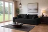 Cord Schlafsofa 3-Sitzer 265 x 105 cm Schwarz mit Produktbild-Vorschau 10
