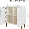 Sweiko Buffet blanc moderne en MDF avec poignées en alliage Voir les images du produit 4