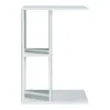 A white side table with shelves against a white background. Produktbild-Vorschau