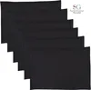 Tischset Baumwolle – Schwarz – 45 x 30 cm – Set mit 6 Stück Produktbild-Vorschau 1