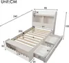 Flieks Klassisches Bett Holzbett 90x200cm mit 2 Schubladen, Produktbild-Vorschau 4