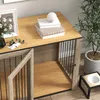 PawHut Cage pour chien Meuble, box pour chien avec porte et Voir les images du produit 9