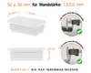 Lamellenstopfen rechteckig 50x30 mm Weiß 50 Stück Produktbild-Vorschau 2