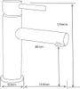 Mexen Elba batteria lavabo, oro - 74100-50 Anteprima dell’immagine prodotto 2