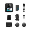 A collection of GoPro accessories and the camera itself, laid out on a white background. Produktbild-Vorschau