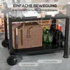 Outsunny Grillwagen aus Edelstahl mit Klapptisch – Mobiler Produktbild-Vorschau 4
