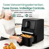 Emerio Dual Zone Airfryer 2500 W – 3,5 L + 6,5 L – Digitaal Productafbeelding-voorbeeld 4