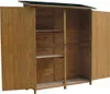 Gartenschrank "Espacio"- 140 x 49 x 162 cm - Braun Produktbild-Vorschau 3