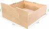 A wooden drawer with dimensions labeled. Produktbild-Vorschau