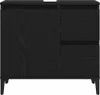 vidaXL Badkamerkast, zwart, eikenlook, 65 x 33 x 60 cm Productafbeelding-voorbeeld 7